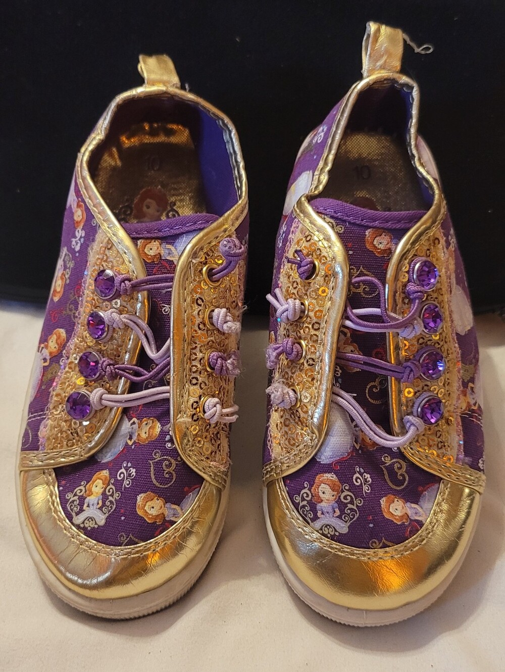 disney sophia the first sneakers girls size 10